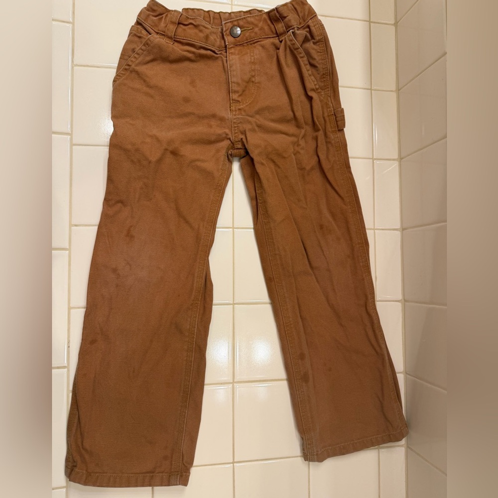 Carhartt Boys Tan Work Pants size 6
